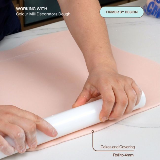 Фондан / Захарна паста - Розово “ Pink ” 250гр– Colour Mill - Image 3