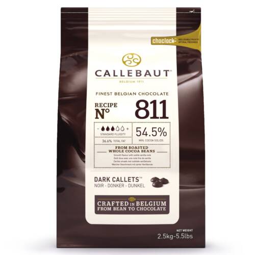 Callebaut Шоколадови Калети – Тъмен – Dark - 2.5 кг