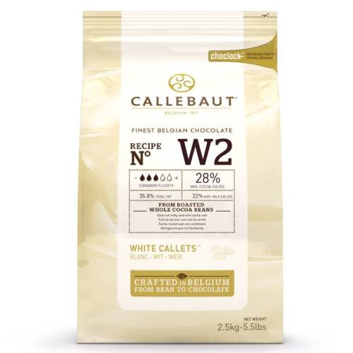Callebaut Шоколадови Калети – Бял - White – 2.5 кг